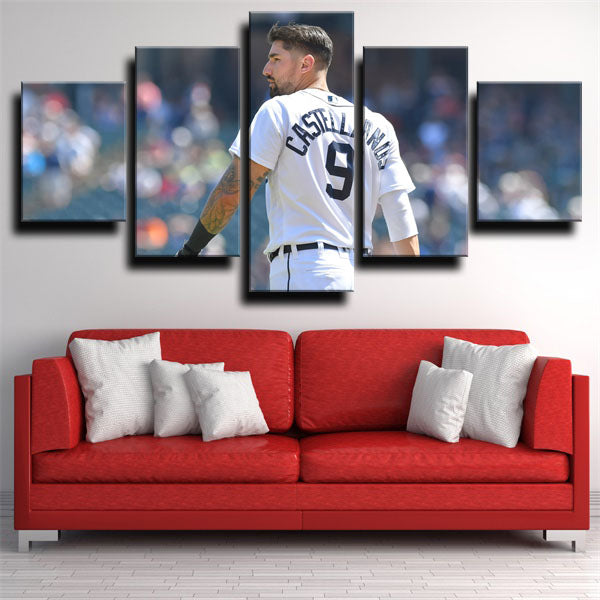 No.9 Right Fielder Nick Nicholas Castellanos Canvas Wall Art