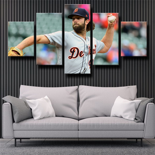 Detroit Tigers Pitcher D. No Daniel Norris Canvas Wall Art