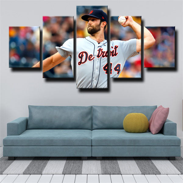 Detroit Tigers Pitcher D. No Daniel Norris Player Canvas Wall Art