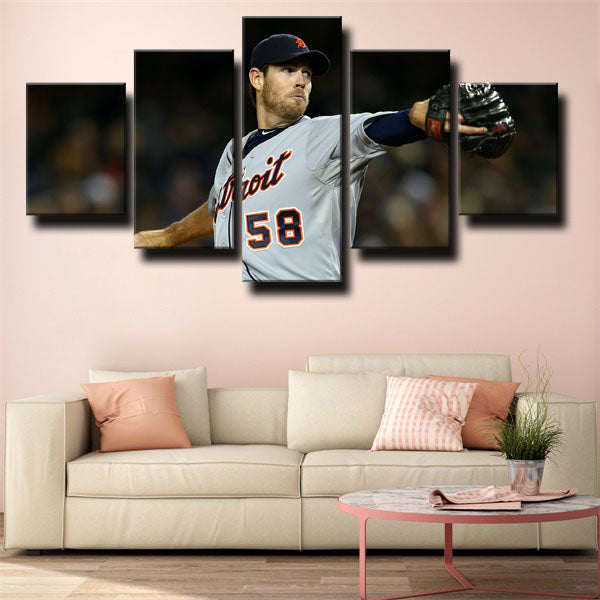 Detroit Tigers Pitcher Doug Doug Fister Canvas Wall Art