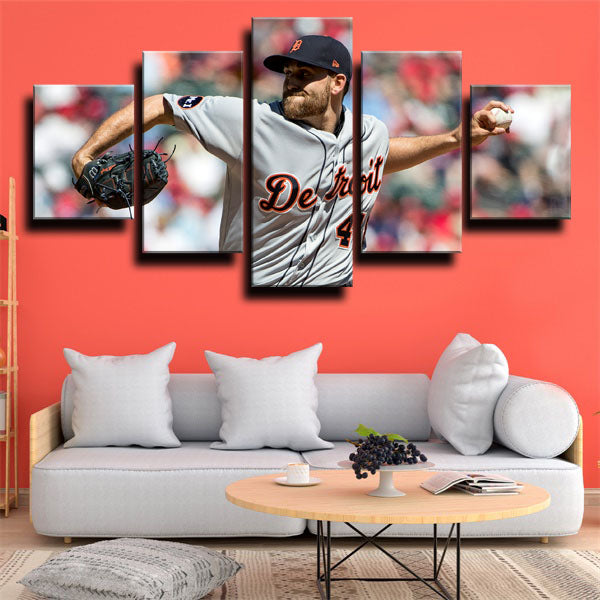 Detroit Tigers Pitcher Matty B Matt Boyd Canvas Wall Art