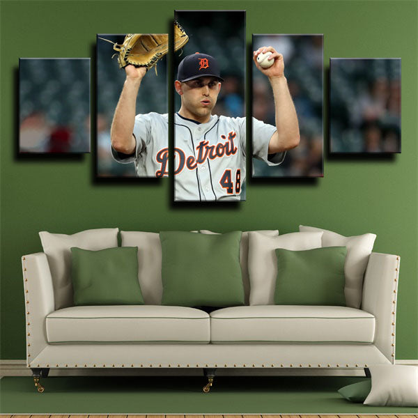 Detroit Tigers Pitcher No.48 Matt Matt Boyd Canvas Wall Art