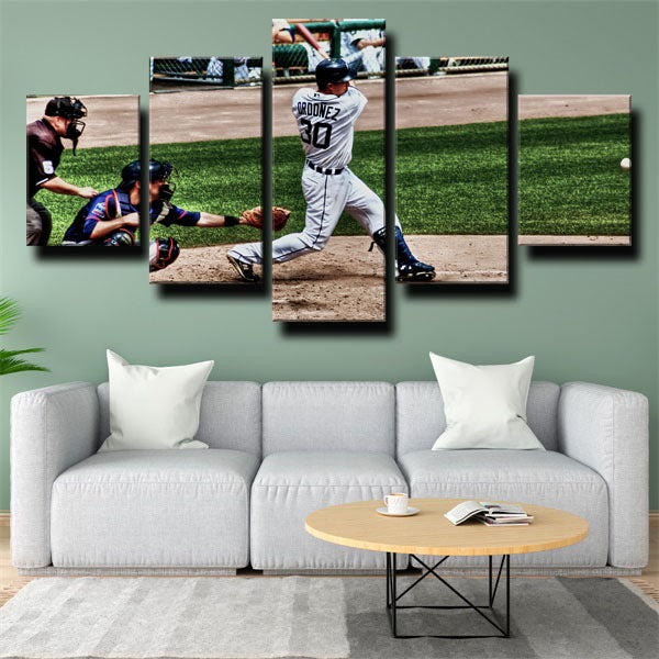 Detroit Tigers Right Fielder Maggs Magglio Ordonez Canvas Wall Art