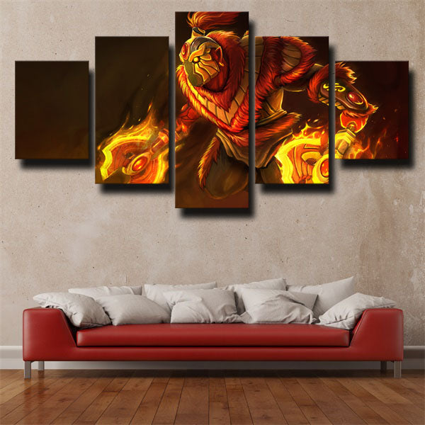 Dota 2 Steam Axe Canvas Wall Art