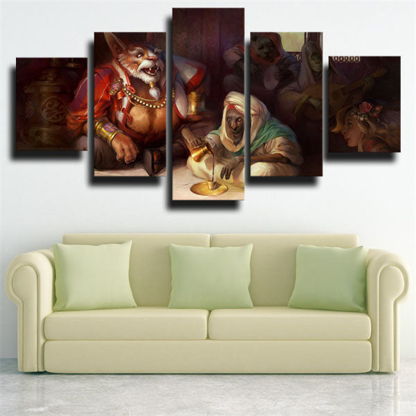 Dota 2 Brewmaster In Meal Canvas Wall Art