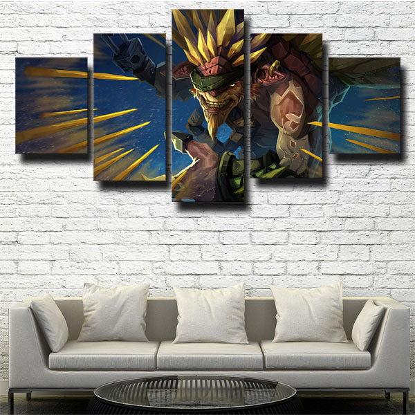 Dota 2 Bristleback As Pirate Canvas Wall Art