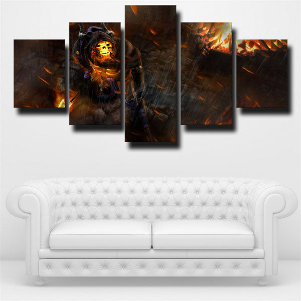 Dota 2 Clinkz Under Rain Canvas Wall Art