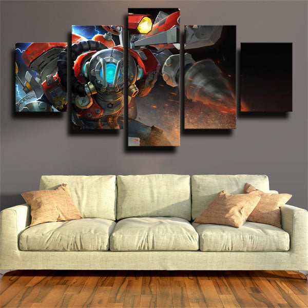 Dota 2 Clockwerk In Space Canvas Wall Art