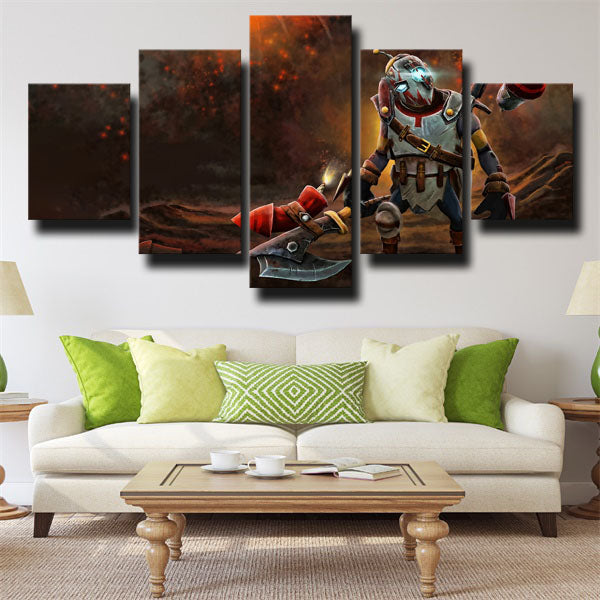 Dota 2 Clockwerk In Battle Canvas Wall Art