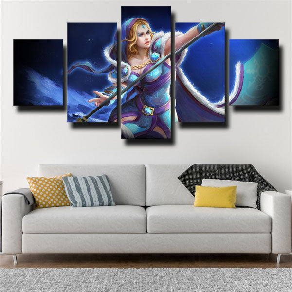 Dota 2 Crystal Maiden Goddess Canvas Wall Art Dota 2 Crystal Maiden Goddess Canvas Wall Art