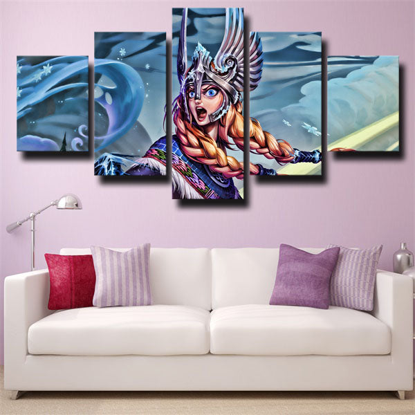 Dota 2 Crystal Maiden Nervous Canvas Wall Art