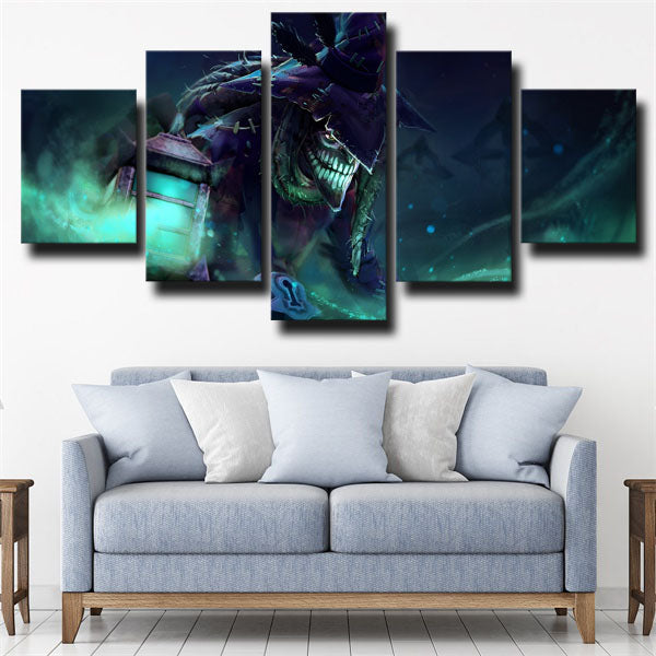Dota 2 Dazzle Dark Green Canvas Wall Art