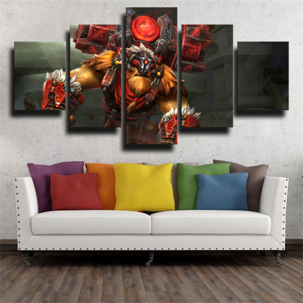 Dota 2 Earthshaker Fighting Canvas Wall Art