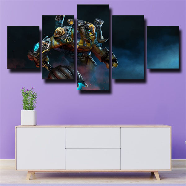 Dota 2 Elder Titan Grey Canvas Wall Art