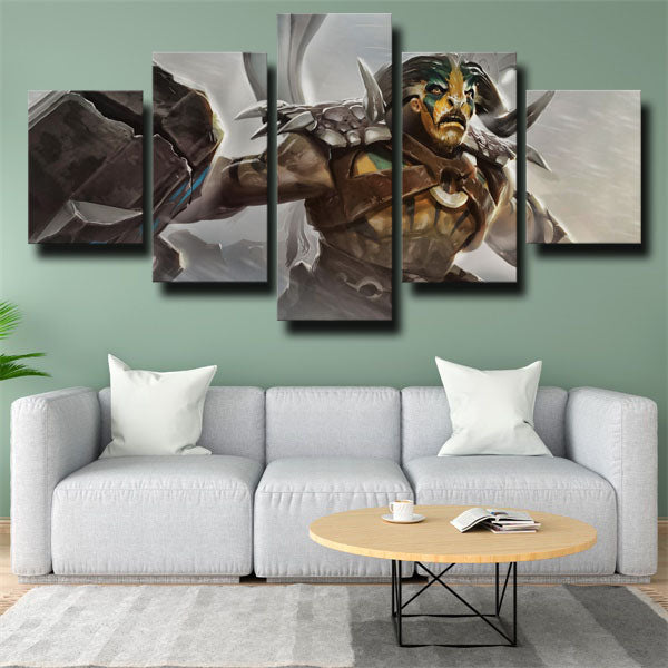 Dota 2 Elder Titan Grey In War Canvas Wall Art