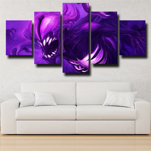 Dota 2 Faceless Void Purple Canvas Wall Art