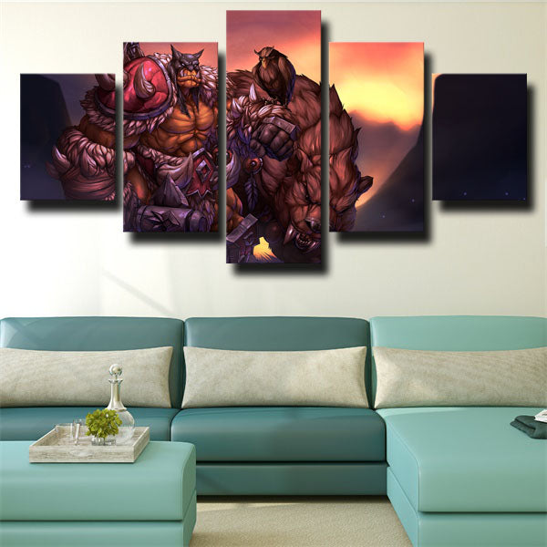 Dota 2 Hero Rexxar Canvas Wall Art