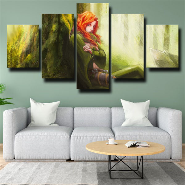 Dota 2 Hero Windranger Canvas Wall Art