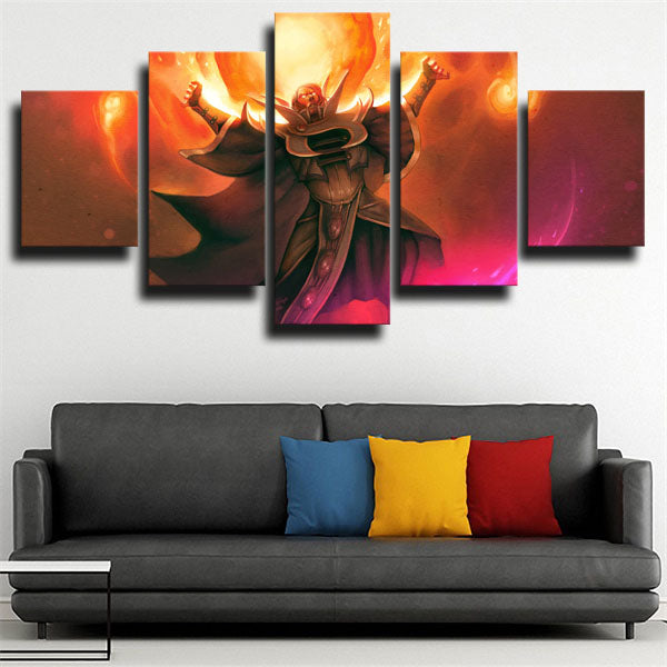 Dota 2 Invoker Yellow Grey Raising Canvas Wall Art Dota 2 Invoker Yellow Grey Raising Canvas Wall Art