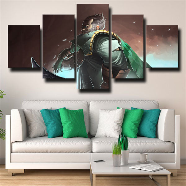 Dota 2 Kunkka Green Canvas Wall Art