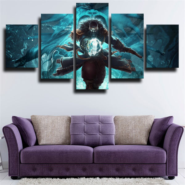 Dota 2 Kunkka Peacock Blue Canvas Wall Art Dota 2 Kunkka Peacock Blue Canvas Wall Art