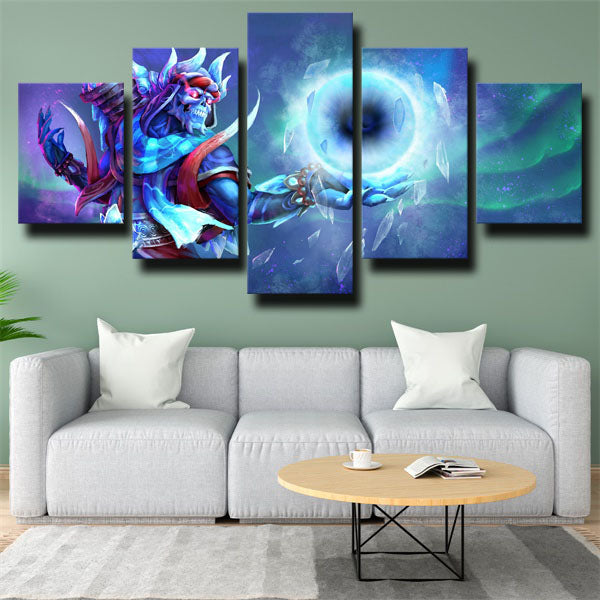 Dota 2 Lich Blue Canvas Wall Art