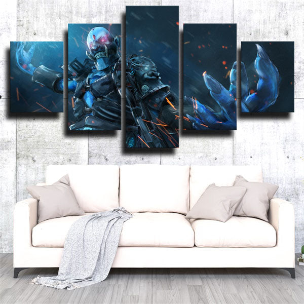Dota 2 Lich Blue Grey Canvas Wall Art Dota 2 Lich Blue Grey Canvas Wall Art