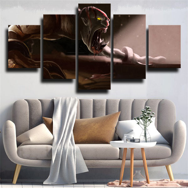 Dota 2 Lifestealer Grey Color Canvas Wall Art