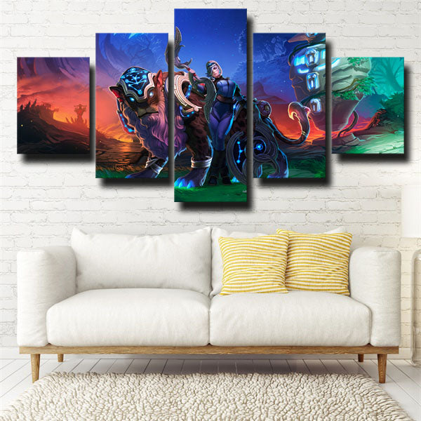 Dota 2 Luna In Magic World Canvas Wall Art