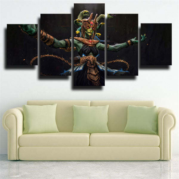 Dota 2 Medusa Snake Canvas Wall Art
