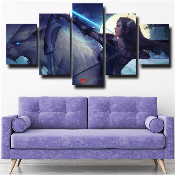 Dota 2 Mirana And Wolf Canvas Wall Art Dota 2 Mirana And Wolf Canvas Wall Art