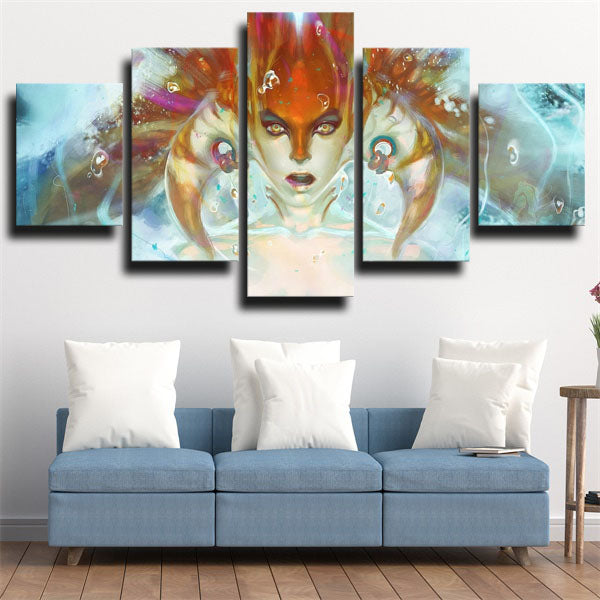 Dota 2 Naga Siren Glory Canvas Wall Art