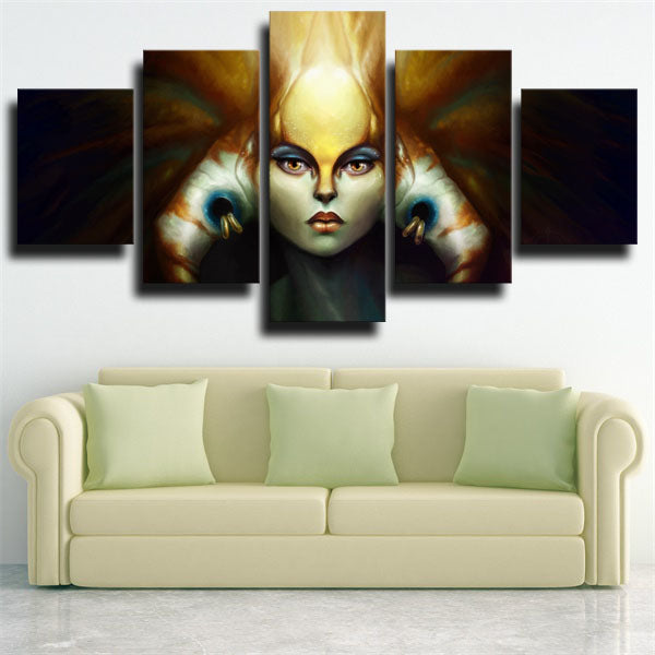 Dota 2 Naga Siren Goddess Canvas Wall Art