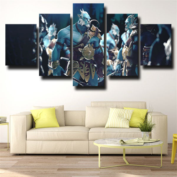 Dota 2 Phantom Lancer City Canvas Wall Art