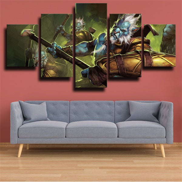 Dota 2 Phantom Lancer Fight Canvas Wall Art