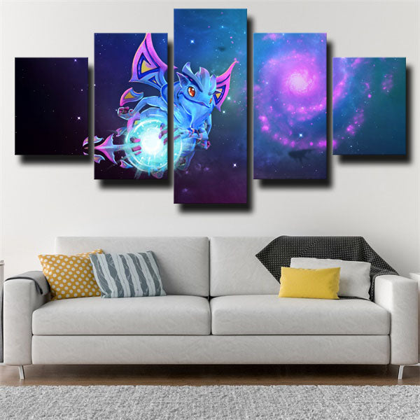 Dota 2 Puck In Universe Canvas Wall Art