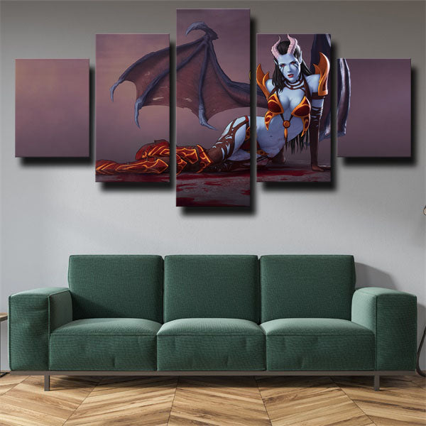 Dota 2 Queen Of Pain Canvas Wall Art