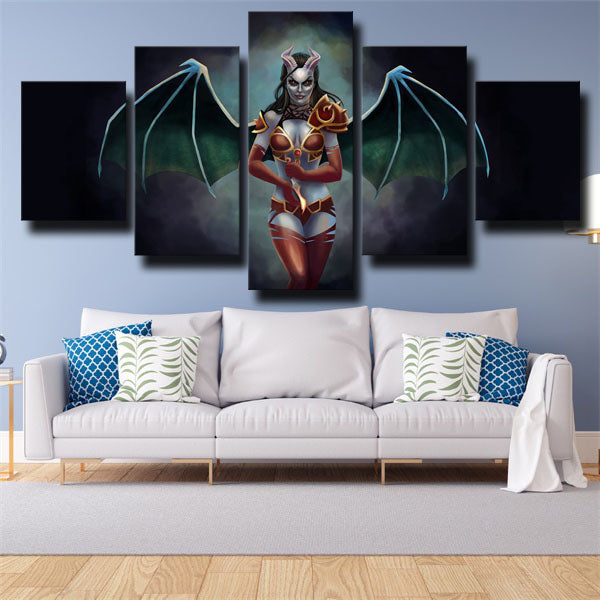 Dota 2 Queen Of Pain Ghost Canvas Wall Art