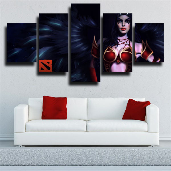 Dota 2 Queen Of Pain Poster Canvas Wall Art