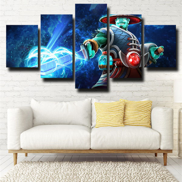 Dota 2 Storm Spirit Blue Canvas Wall Art