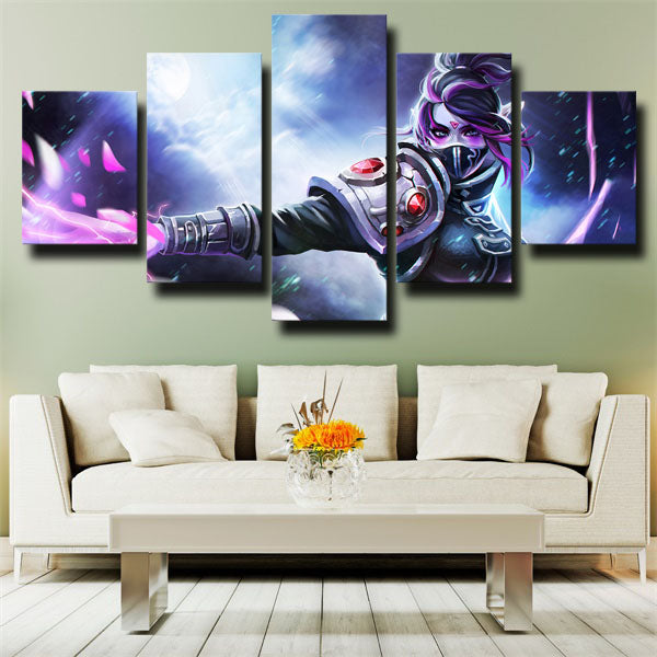 Dota 2 Templar Assassin Blue Canvas Wall Art