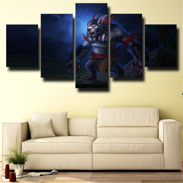 Dota 2 Ursa Night Canvas Wall Art