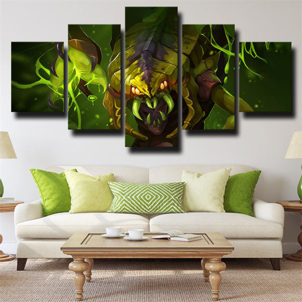 Dota 2 Venomancer Fluorescent Green Canvas Wall Art Dota 2 Venomancer Fluorescent Green Canvas Wall Art