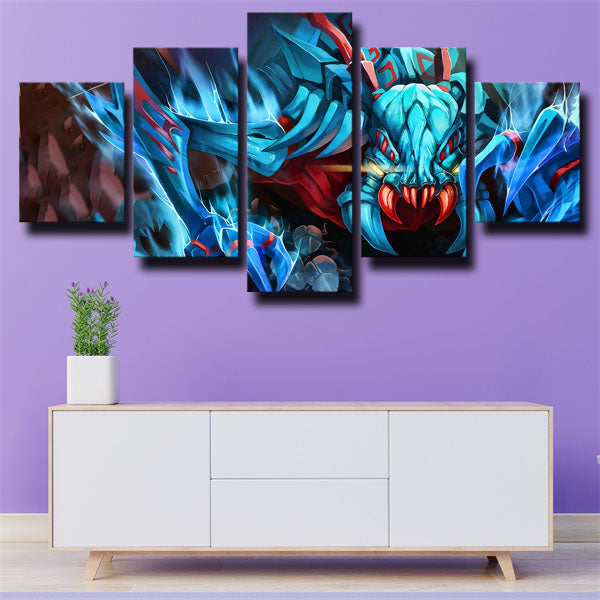 Dota 2 Weaver Blue Canvas Wall Art Dota 2 Weaver Blue Canvas Wall Art
