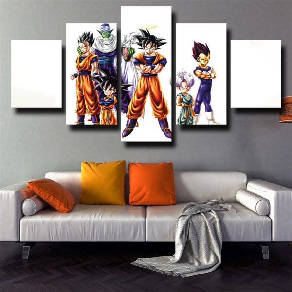 Dragon Ball 6 Characters Canvas Wall Art
