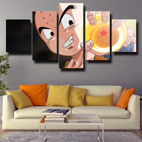 Dragon Ball And Krillin Canvas Wall Art