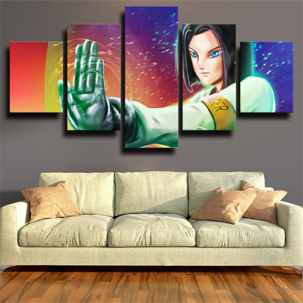 Dragon Ball Android 17 Canvas Wall Art Dragon Ball Android 17 Canvas Wall Art