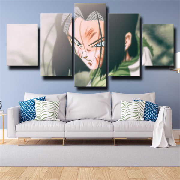 Dragon Ball Android 17 Face Canvas Wall Art Dragon Ball Android 17 Face Canvas Wall Art