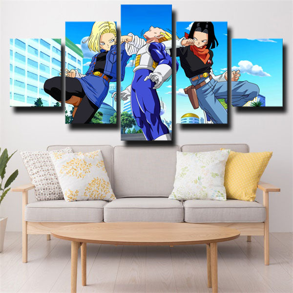 Dragon Ball Android 18 And Android 17 Canvas Wall Art Dragon Ball Android 18 And Android 17 Canvas Wall Art