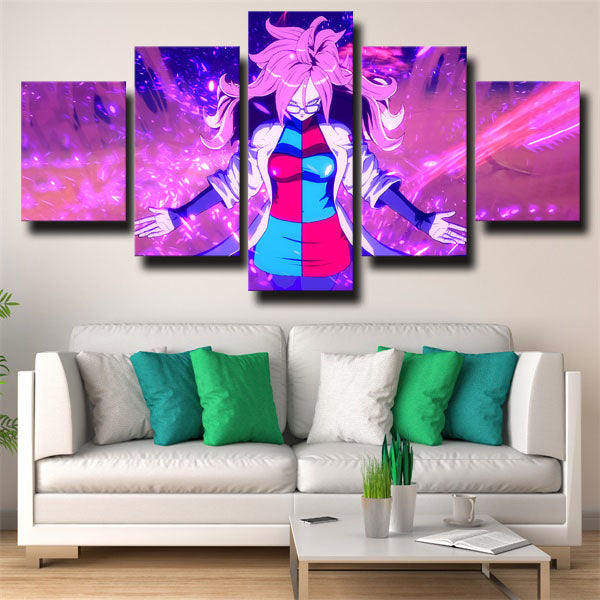 Dragon Ball Android 21 Purple Canvas Wall Art Dragon Ball Android 21 Purple Canvas Wall Art